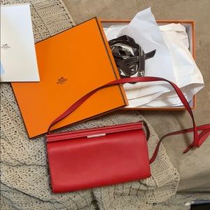 Hermès Red Purse Clic-H 21